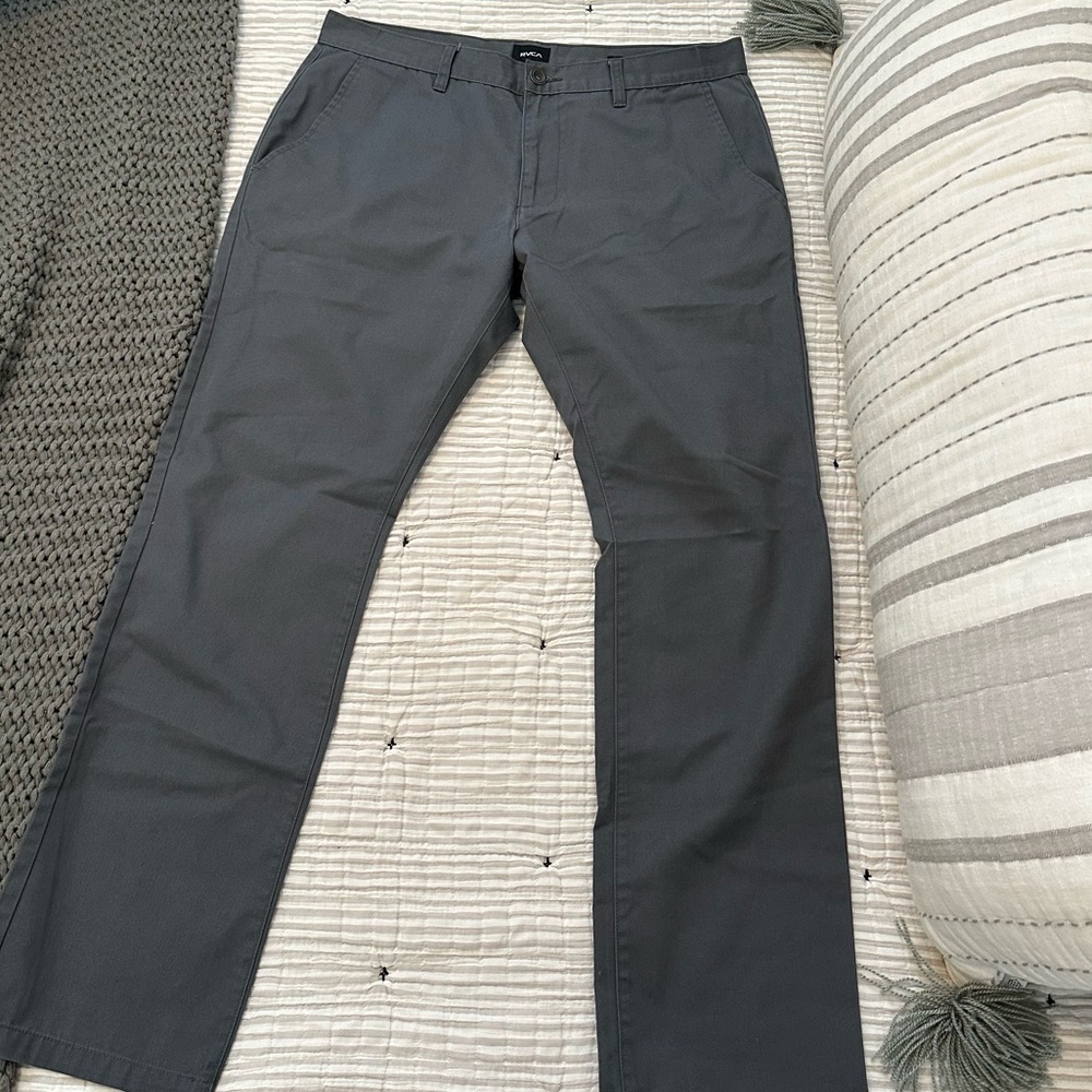 RVCA Men’s Charcoal Chinos Pants